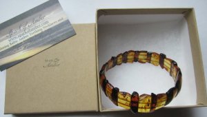 Amber bracelet in packaging
