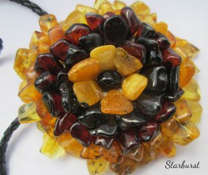 Baltic Amber Starburst Necklace