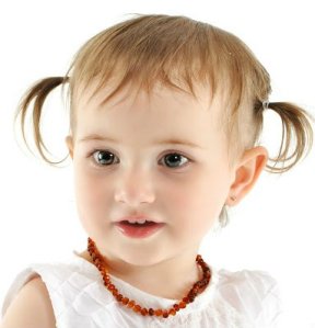Spark of Amber Firefly Round Beaded Baltic Amber Teething Necklace