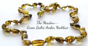 Meadow Light Green Amber Necklace