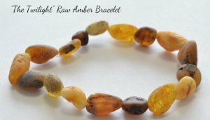 the twilight raw amber bracelet